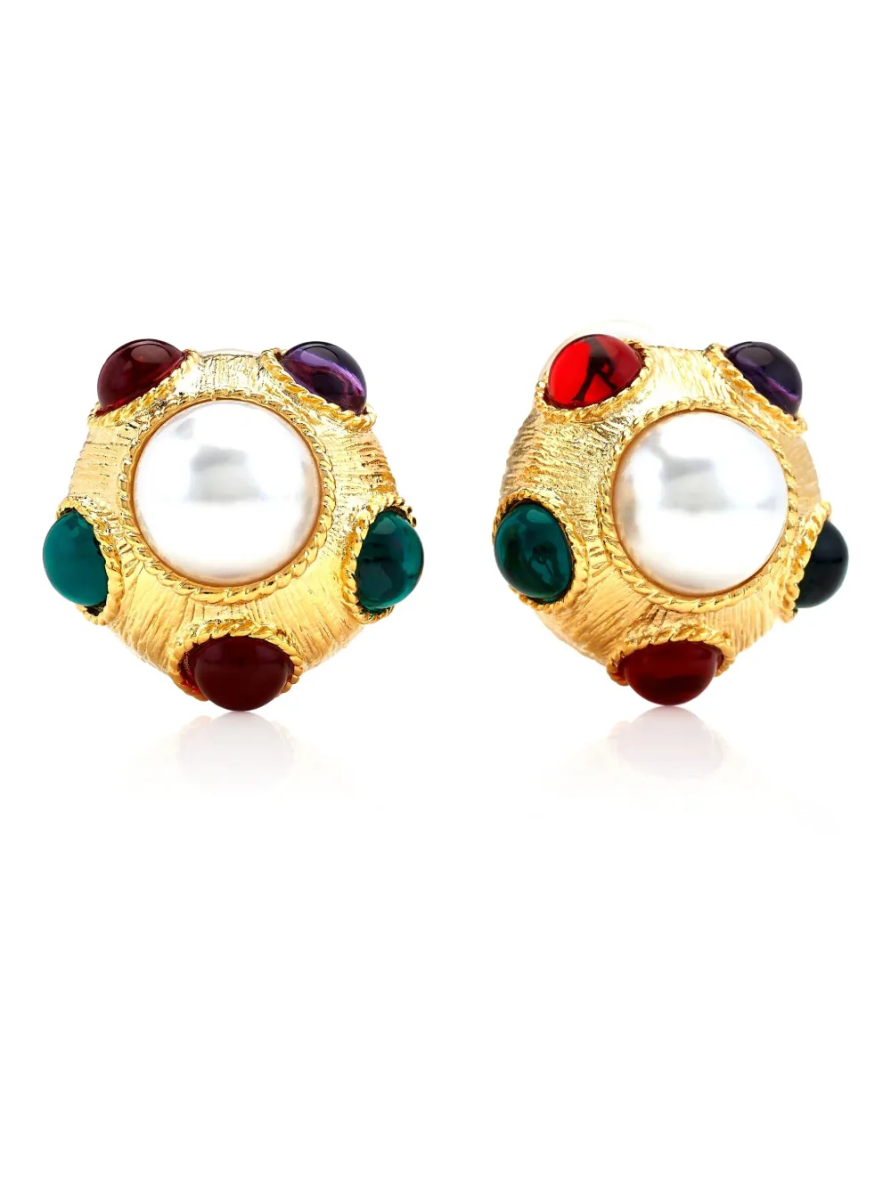 Kenneth Jay Lane faux-pearl earrings | Gold | Image 1