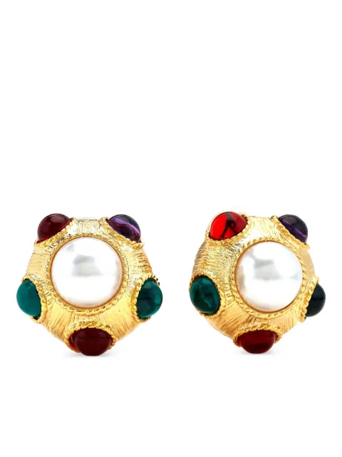 Kenneth Jay Lane faux-pearl earrings