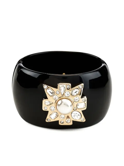 Kenneth Jay Lane pearl-embellished bangle bracelet