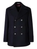 Brunello Cucinelli double-breasted buttoned coat - Blue