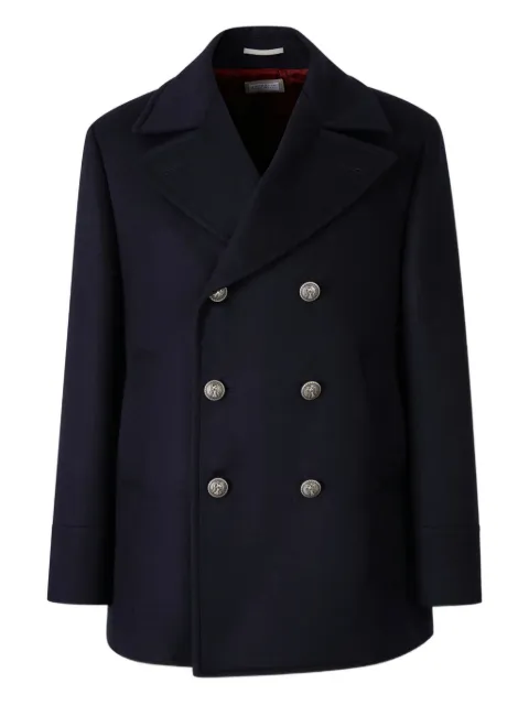 Brunello Cucinelli double-breasted buttoned coat