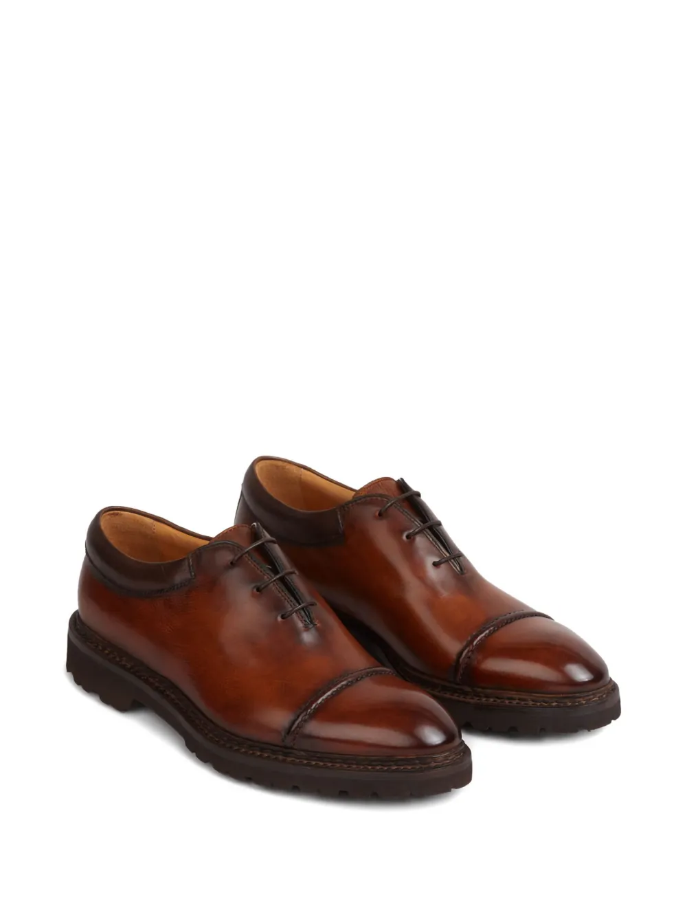 Bontoni leather cap-toe lace-up shoes | Oxford Shoes | Image 2