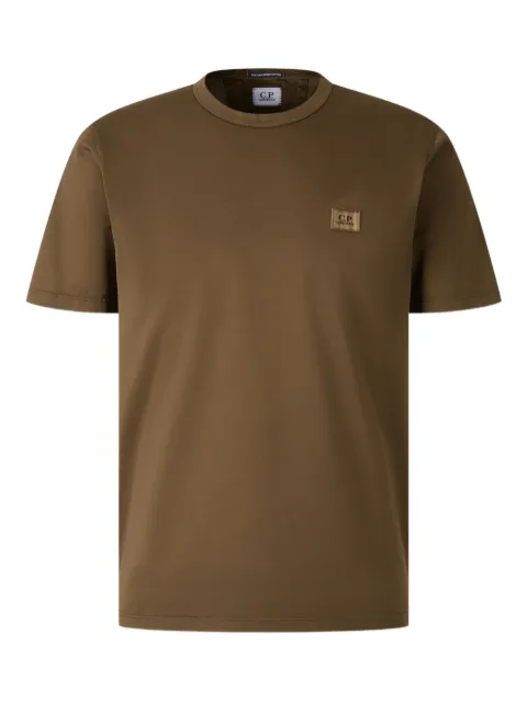 C.P. Company playera con cuello redondo y parche del logo