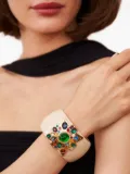 Kenneth Jay Lane cross-motif emerald bracelet - Neutrals