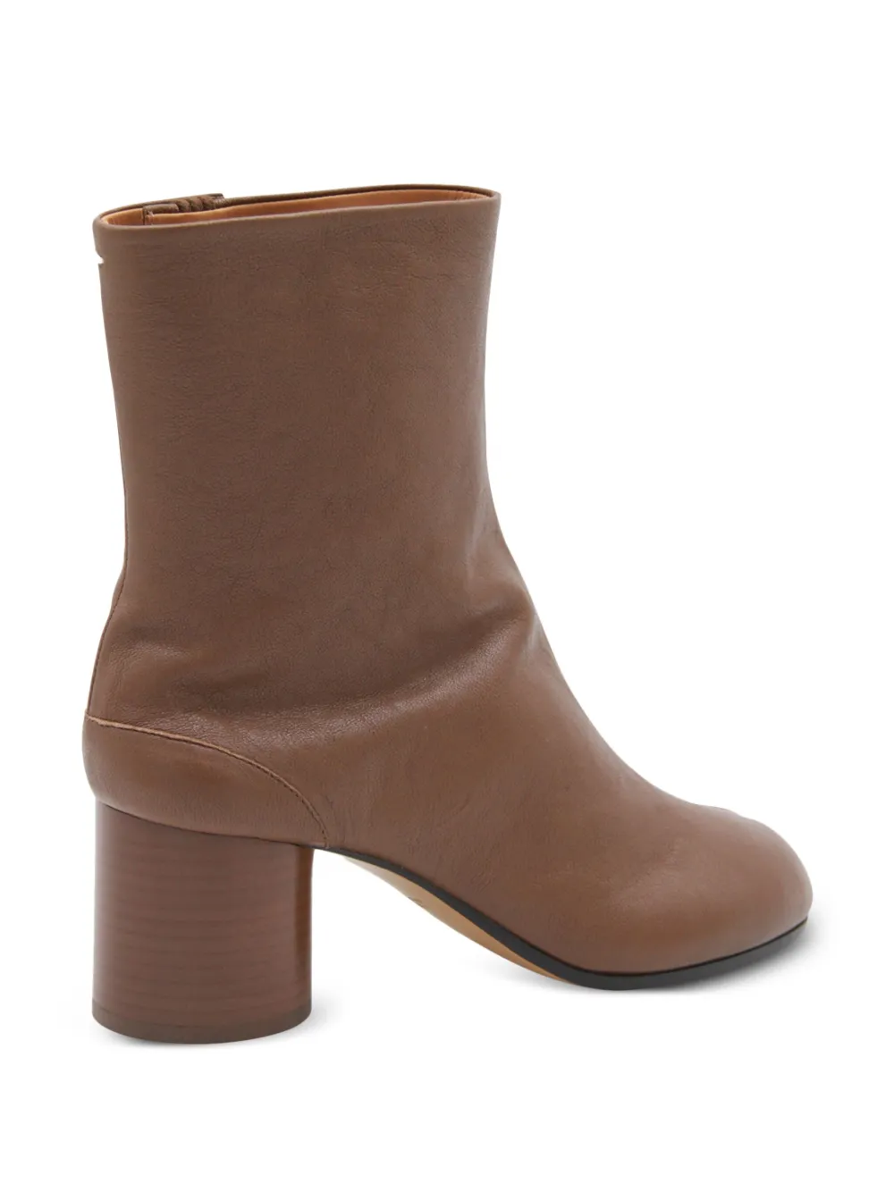 Maison Margiela 60mm Tabi leather ankle boots Brown
