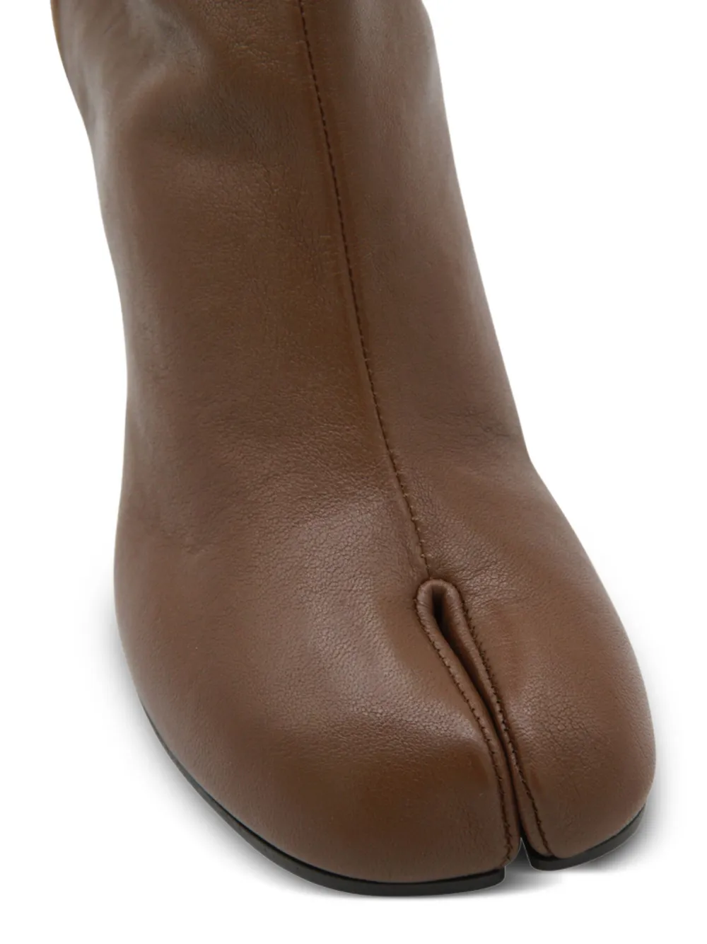 Maison Margiela 60mm Tabi leather ankle boots Brown