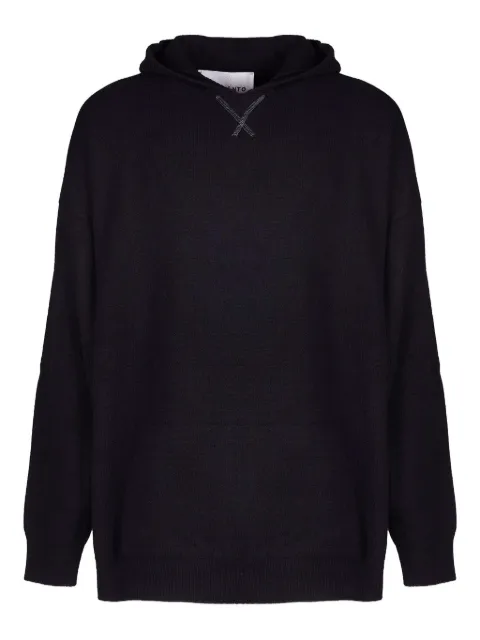 AMARÁNTO wool knitted hoodie