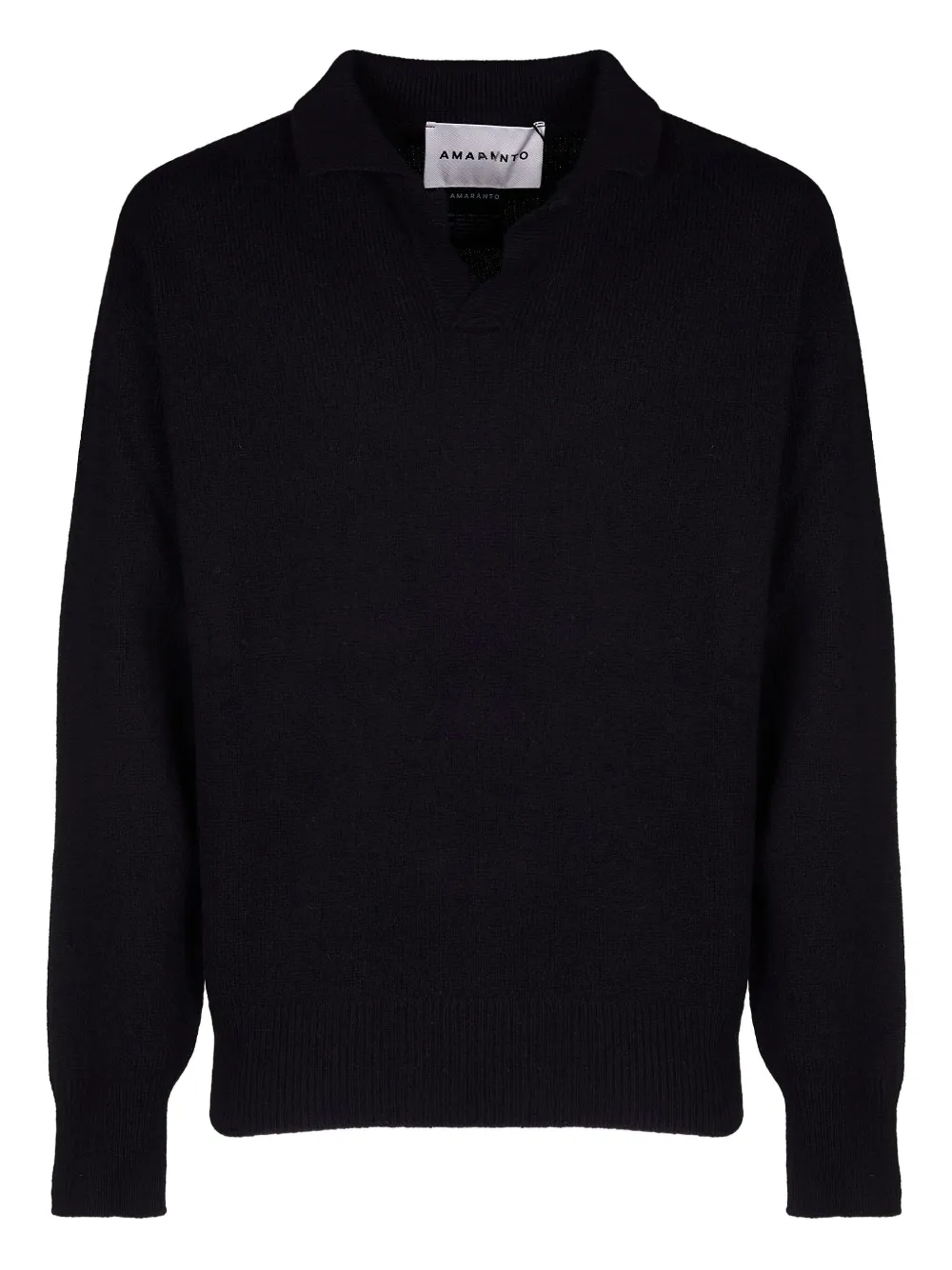 AMARÁNTO polo-collar sweater | Black | Image 1