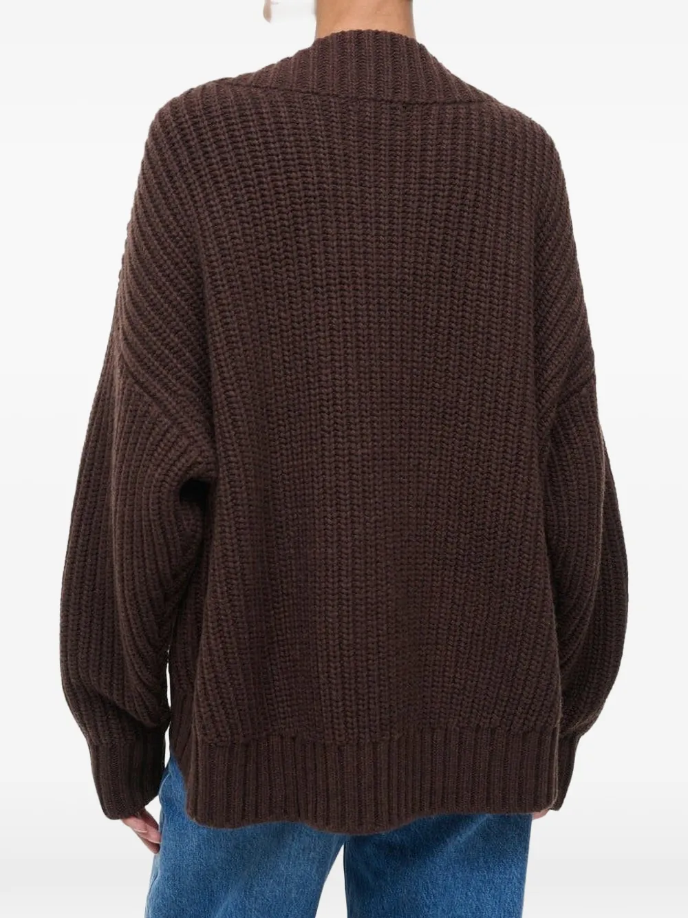  Staud Otto V-neck Sweater - Brown 