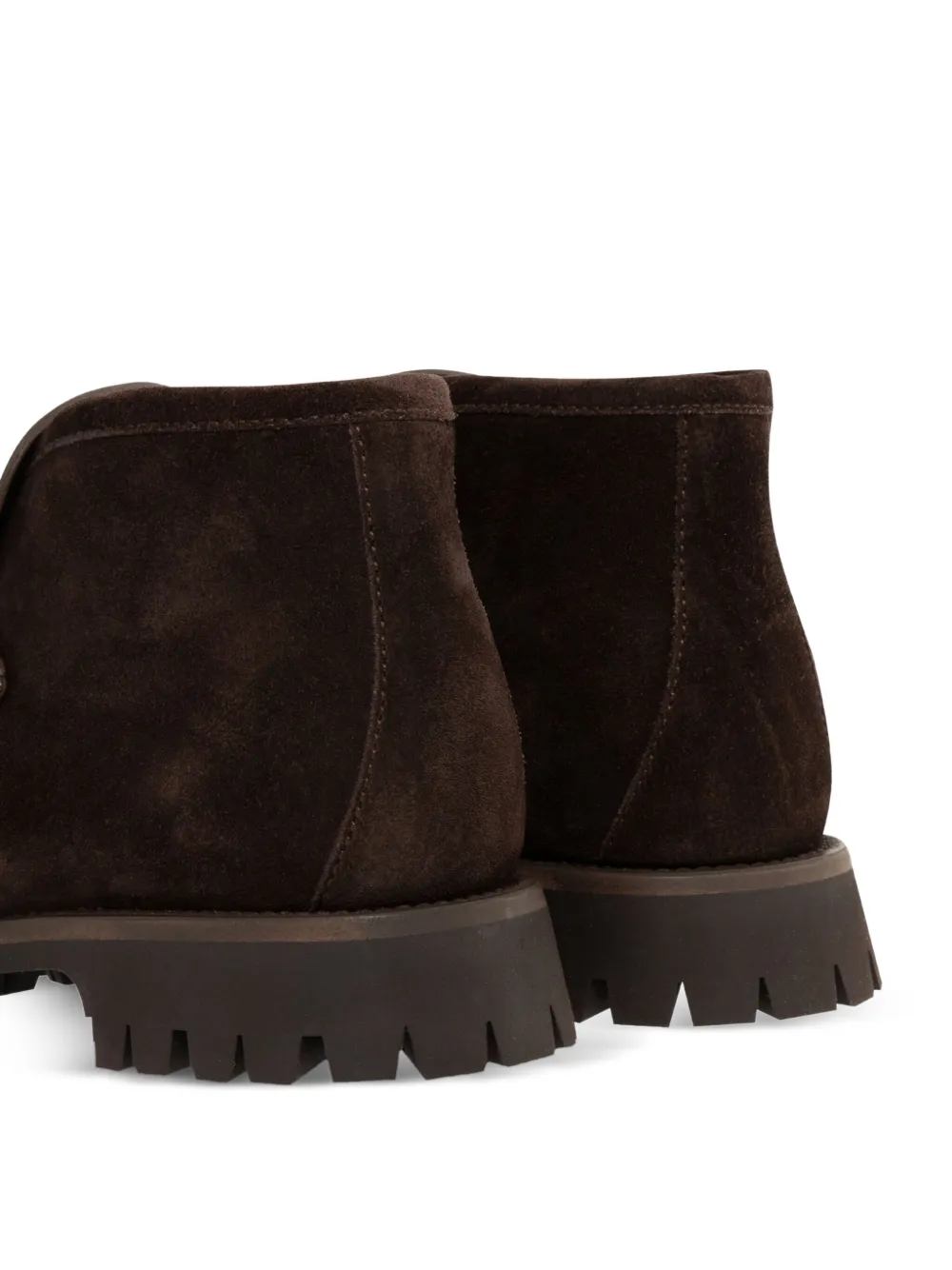 Gucci horsebit suede boots Bruin