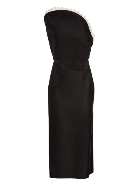 Magda Butrym vestido midi con ribete de encaje