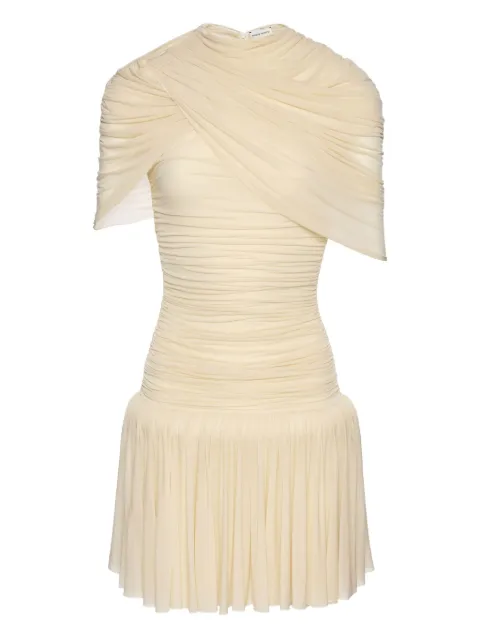 Magda Butrym draped-pleated mini dress