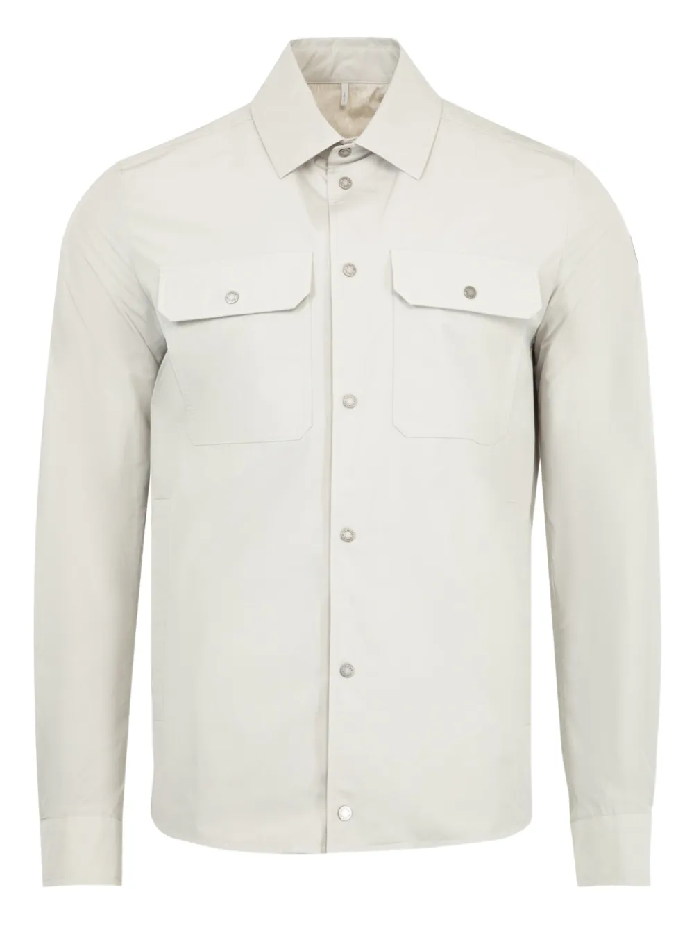 Moncler Double-pocket Long-sleeve Shirt In White