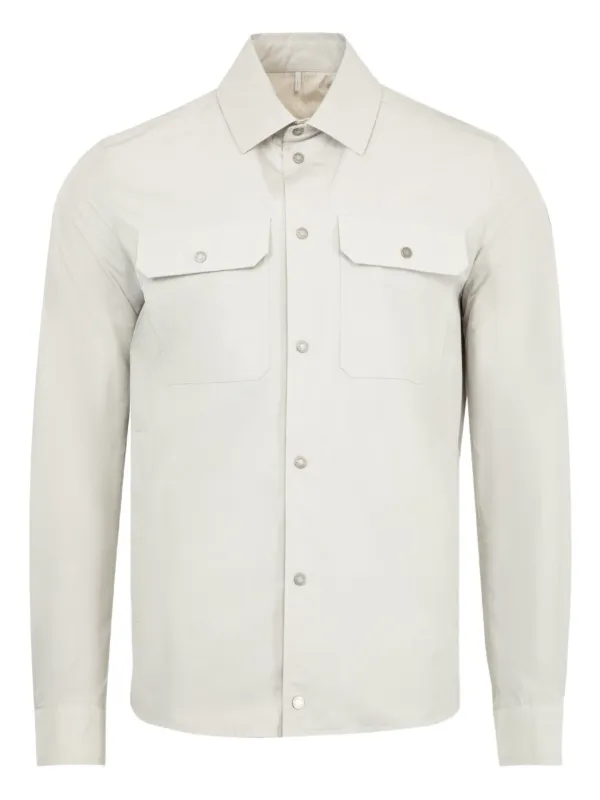 Moncler Double-pocket Men Shirt Long-Sleeve - White