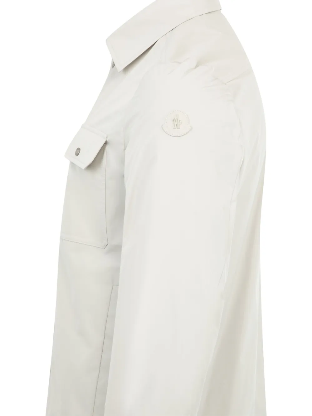 Moncler Double-pocket Long-sleeve Shirt In White