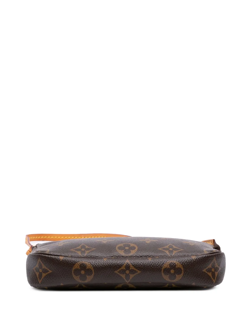 Pre-owned Louis Vuitton 2013 Monogram Mini Pochette Accessoires Handbag In Brown