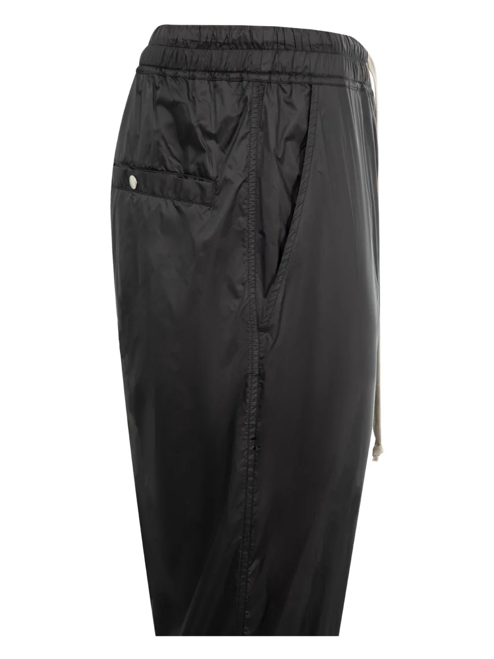 Rick Owens Drawstring-cuff Trousers In Black