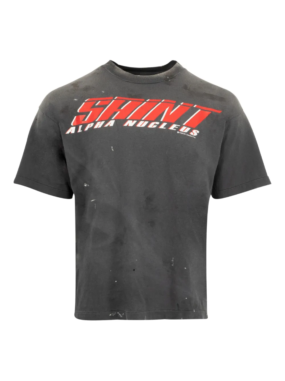 SAINT MXXXXXX graphic-print T-shirt | Black | Image 1