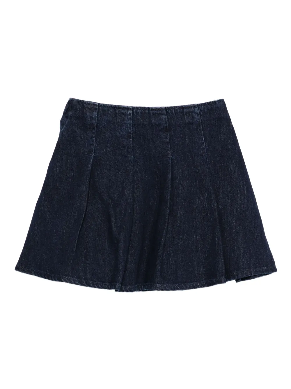 POLO RALPH LAUREN KIDS pleated embroidered-logo denim skirt | Denim Skirts | Image 2