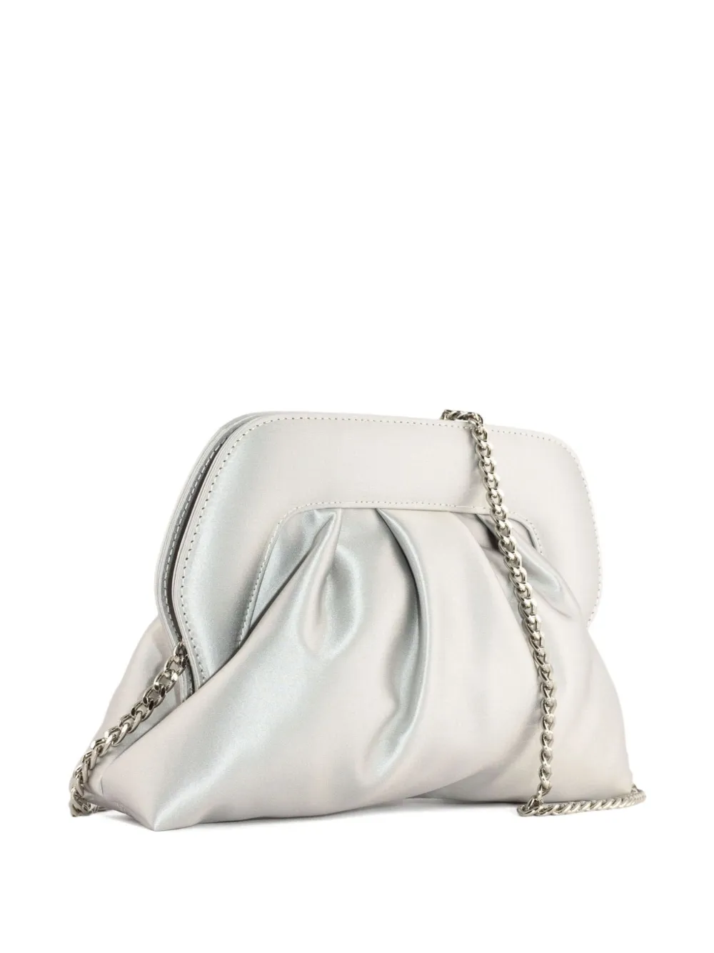 Roberto Festa small Ofelia pleated clutch bag - Zilver