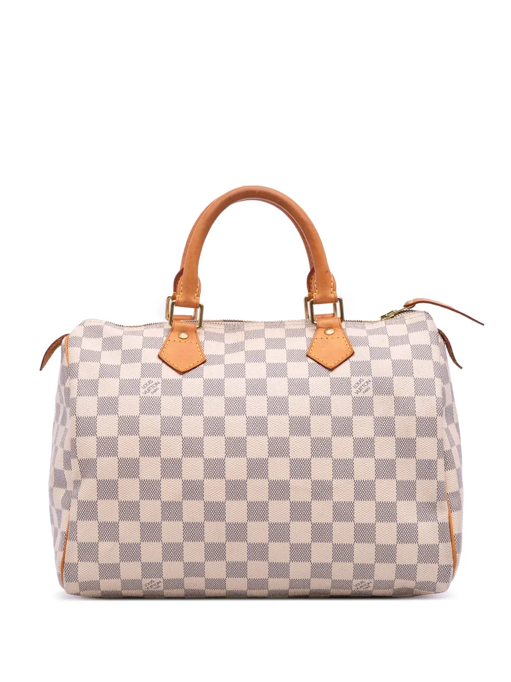 Louis Vuitton Pre-Owned 2008 Damier Azur Speedy 30 boston bag - ホワイト Louis Vuitton Pre-Owned 2008 Damier Azur Speedy 30 boston bag - ホワイト