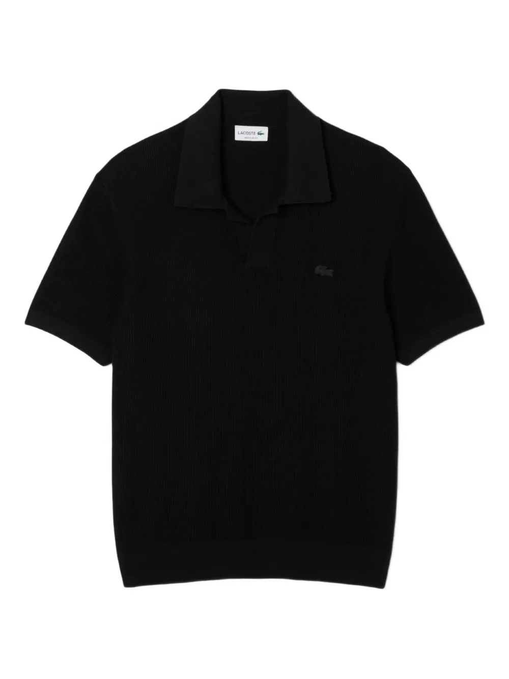 Lacoste short-sleeve polo sweater | Black | Image 1