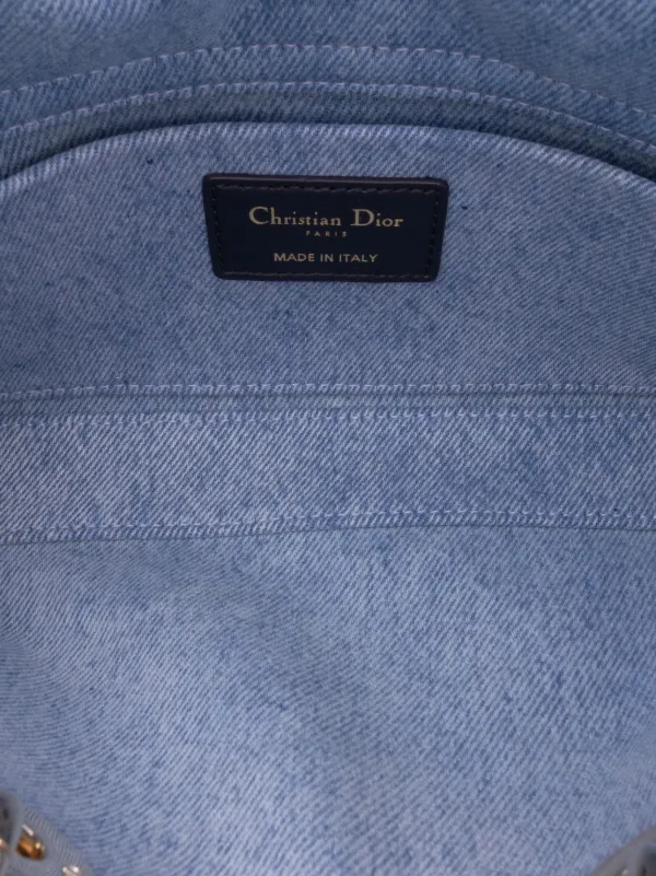 CHRISTIAN DIOR デニムバッグ ネイビー Christian Dior Pre-Owned 2024 ミディアム デニム マクロ