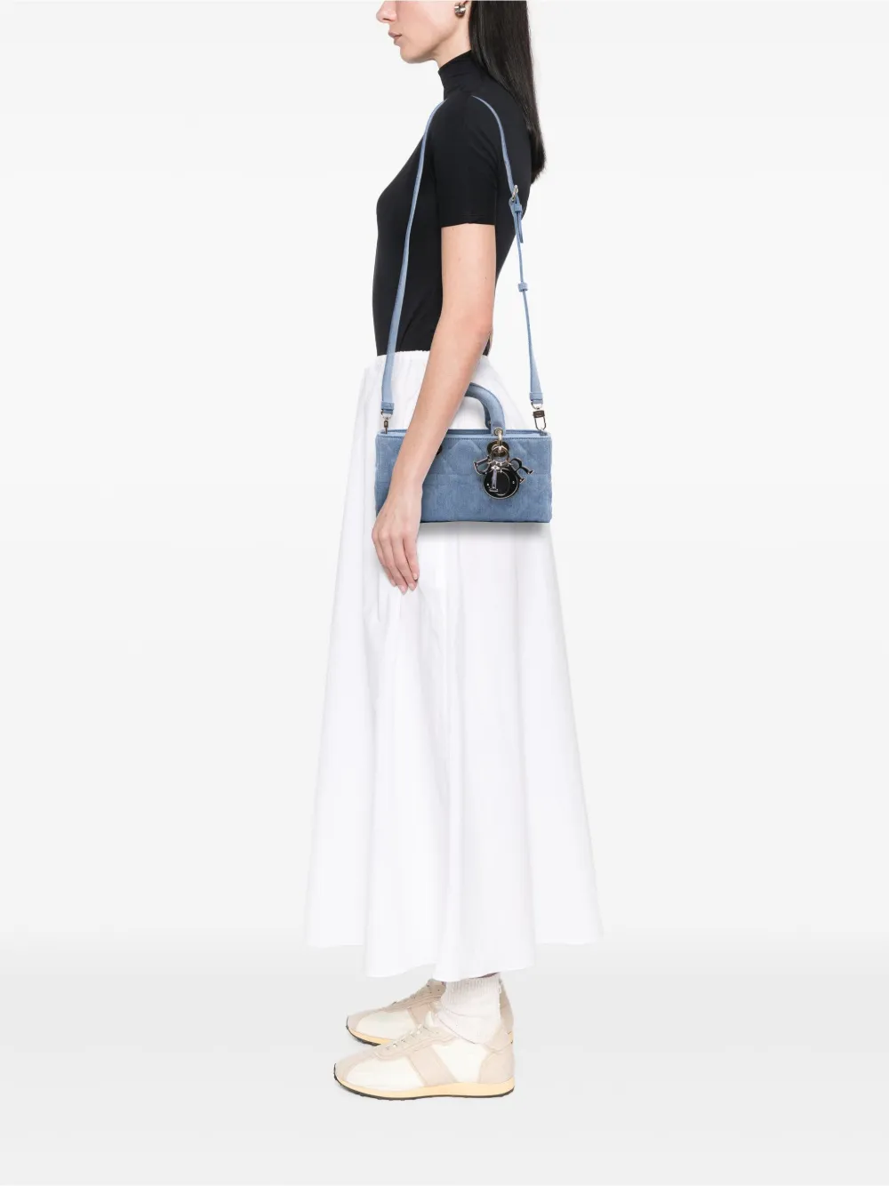 Christian Dior Pre-Owned 2024 Medium Denim Macrocannage Lady D Joy satchel | Pre-Owned | Image 2
