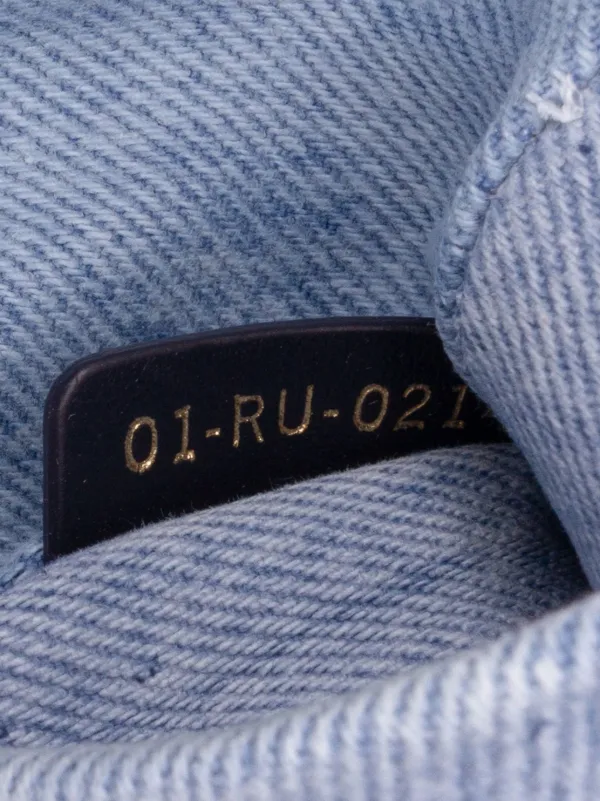 Christian Dior Pre-Owned 2024 ミディアム デニム マクロ