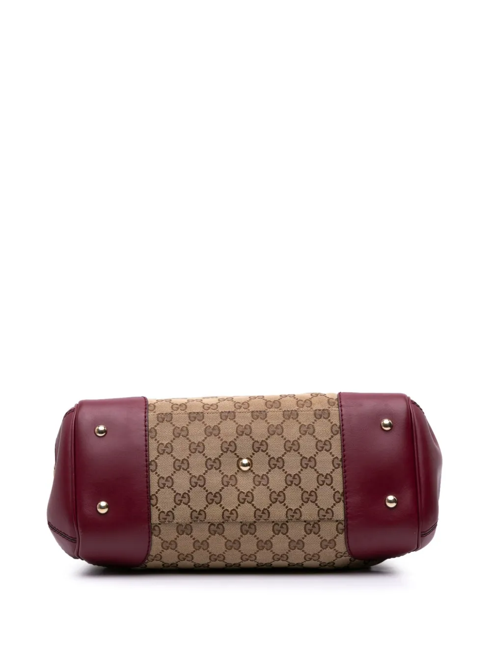 Pre-owned Gucci 2016-2025 Gg Canvas Mayfair Tote Bag In Pink