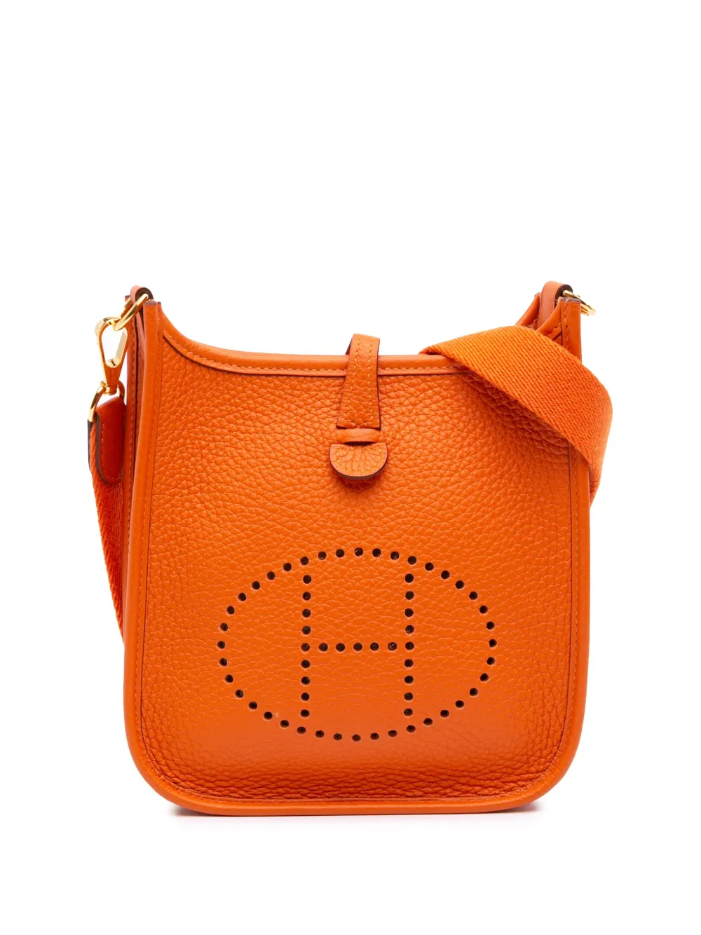 Hermès Pre-Owned 2023 クレマンス エヴリン I TPM ショルダーバッグ - オレンジ Hermès Pre-Owned 2023 クレマンス エヴリン I TPM ショルダーバッグ - オレンジ