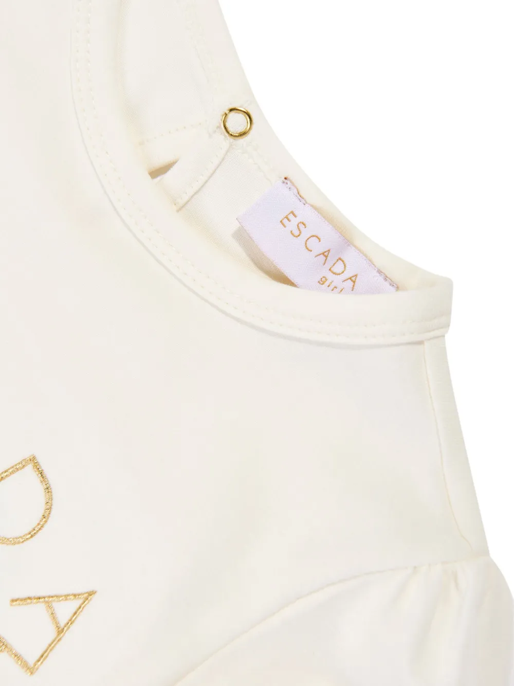 Escada Sequin-embellished Puff-sleeve Top In White