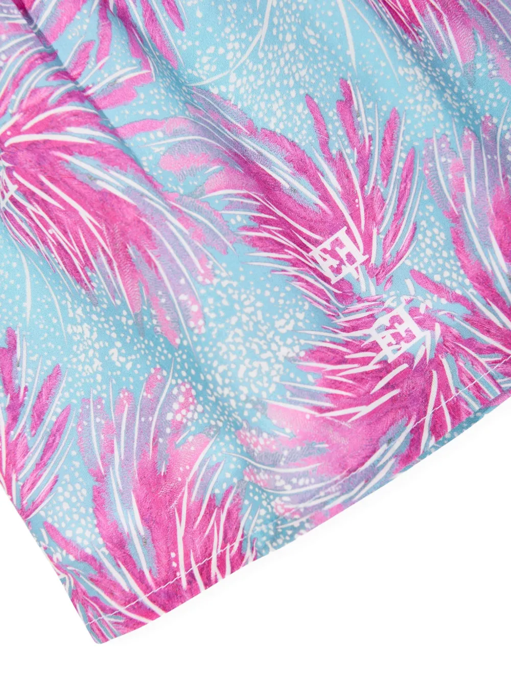 Escada Baby Girls Bi-material Printed Dress In Multi