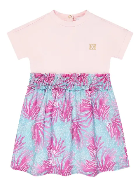 Escada Kids embroidered-floral dress