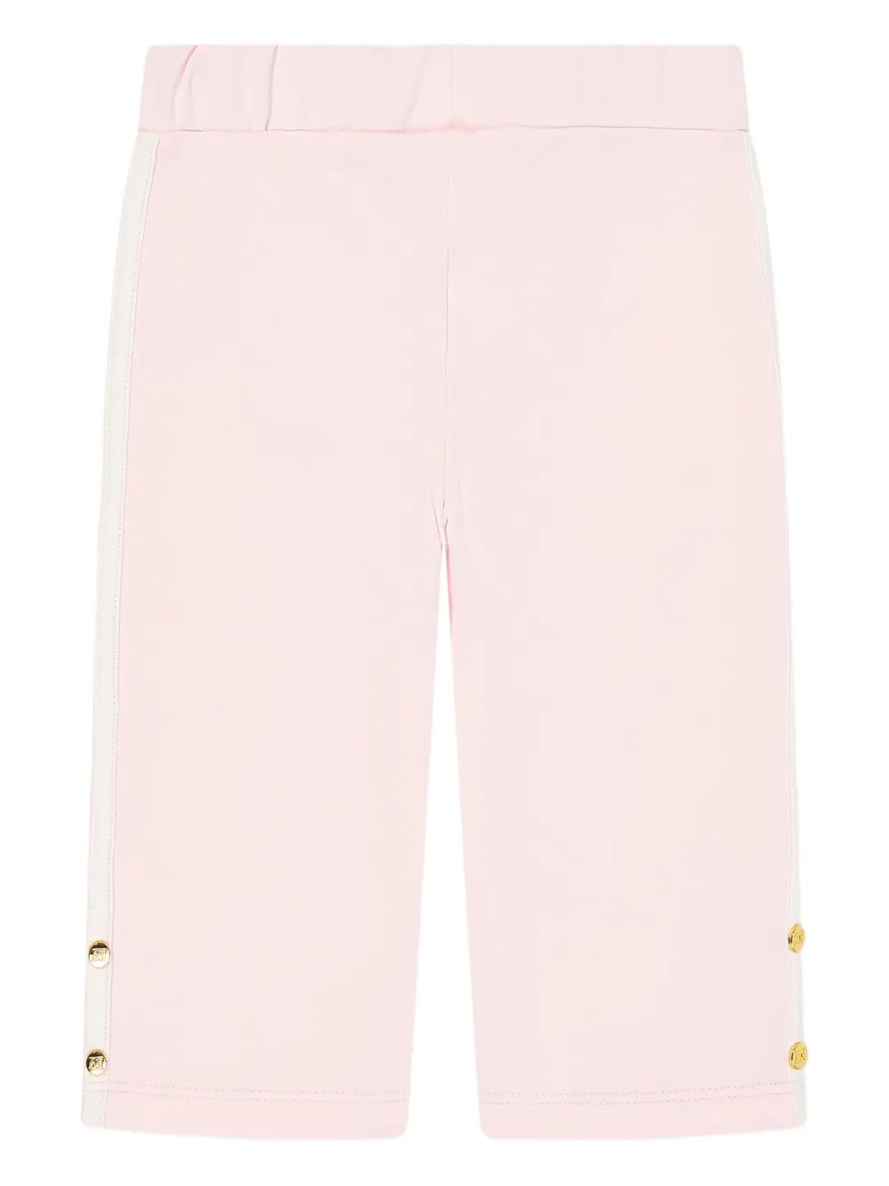 Escada Kids logo-embroidered cotton trousers | Pink | Image 1