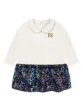 Escada Kids graphic-print polo dress - White