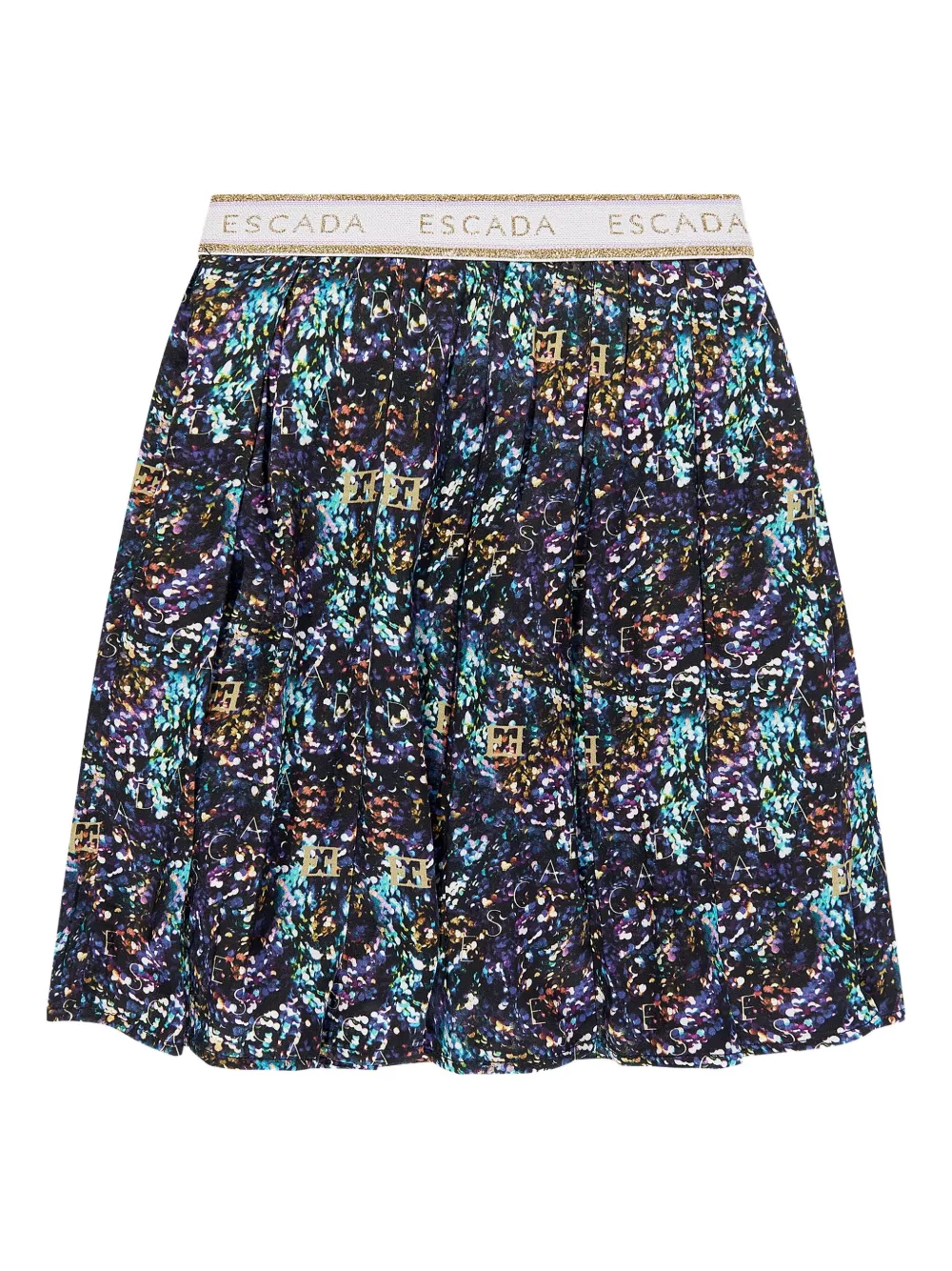 Escada Girls Printed Skirt In Blue