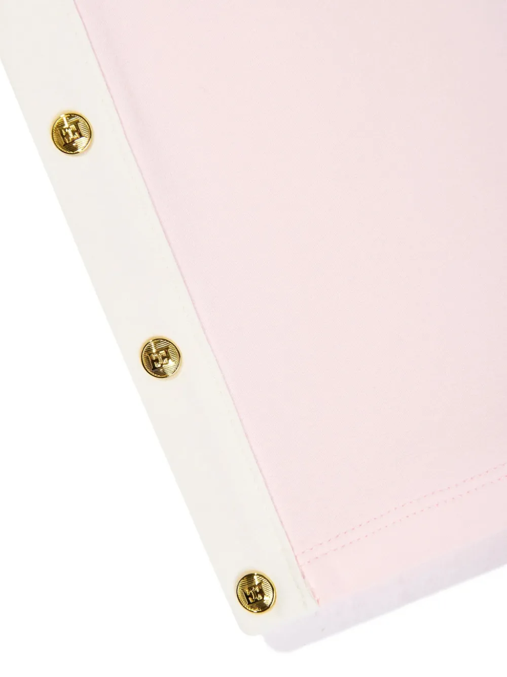 Escada Button-detail Logo Trousers In Pink