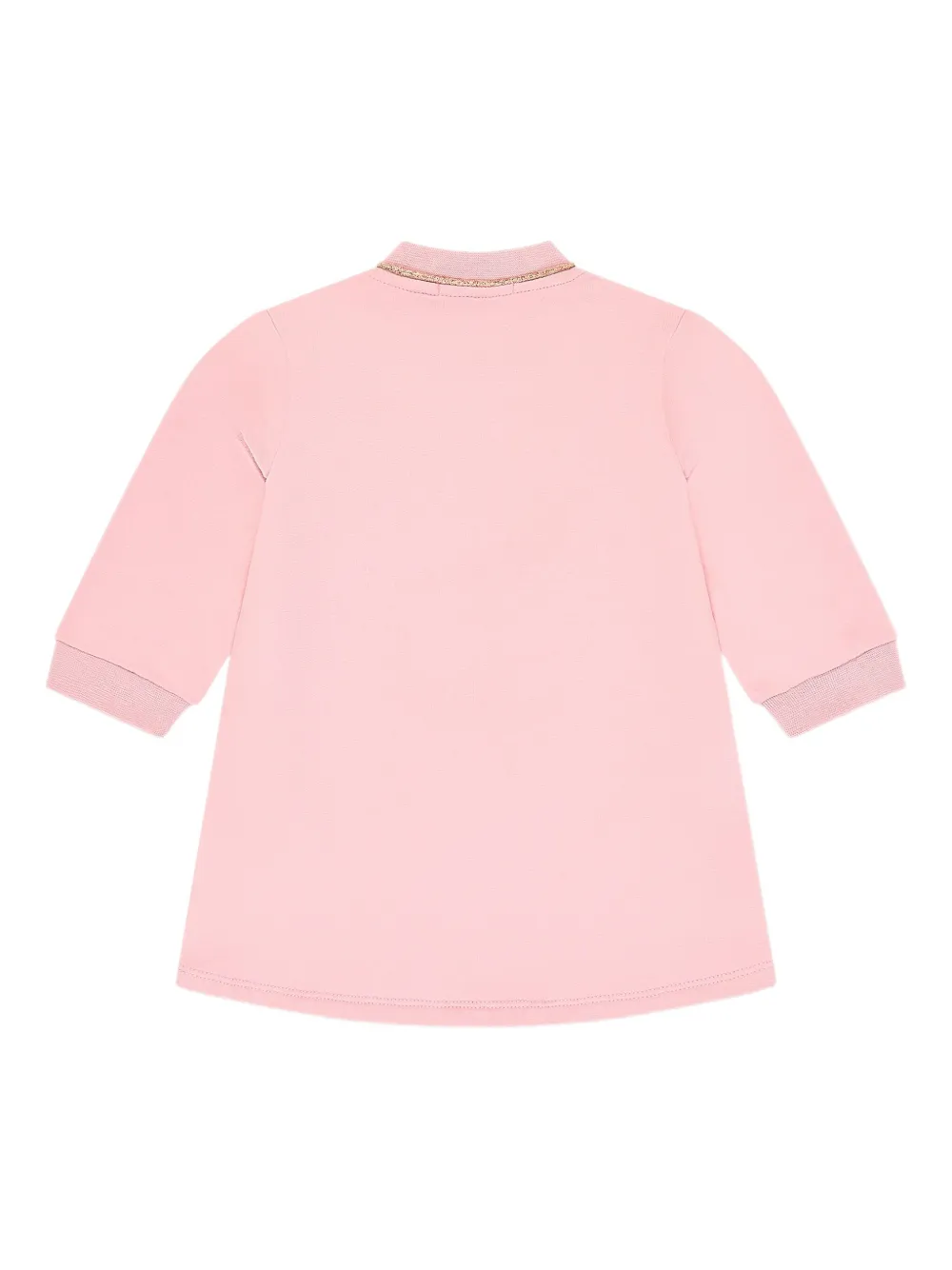 Escada Kids logo-embroidered dress - Roze