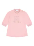 Escada Kids logo-embroidered dress - Pink