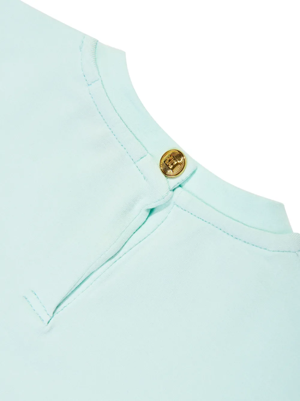 Escada Kids Ruffle-sleeve Logo-print T-shirt - Blue 