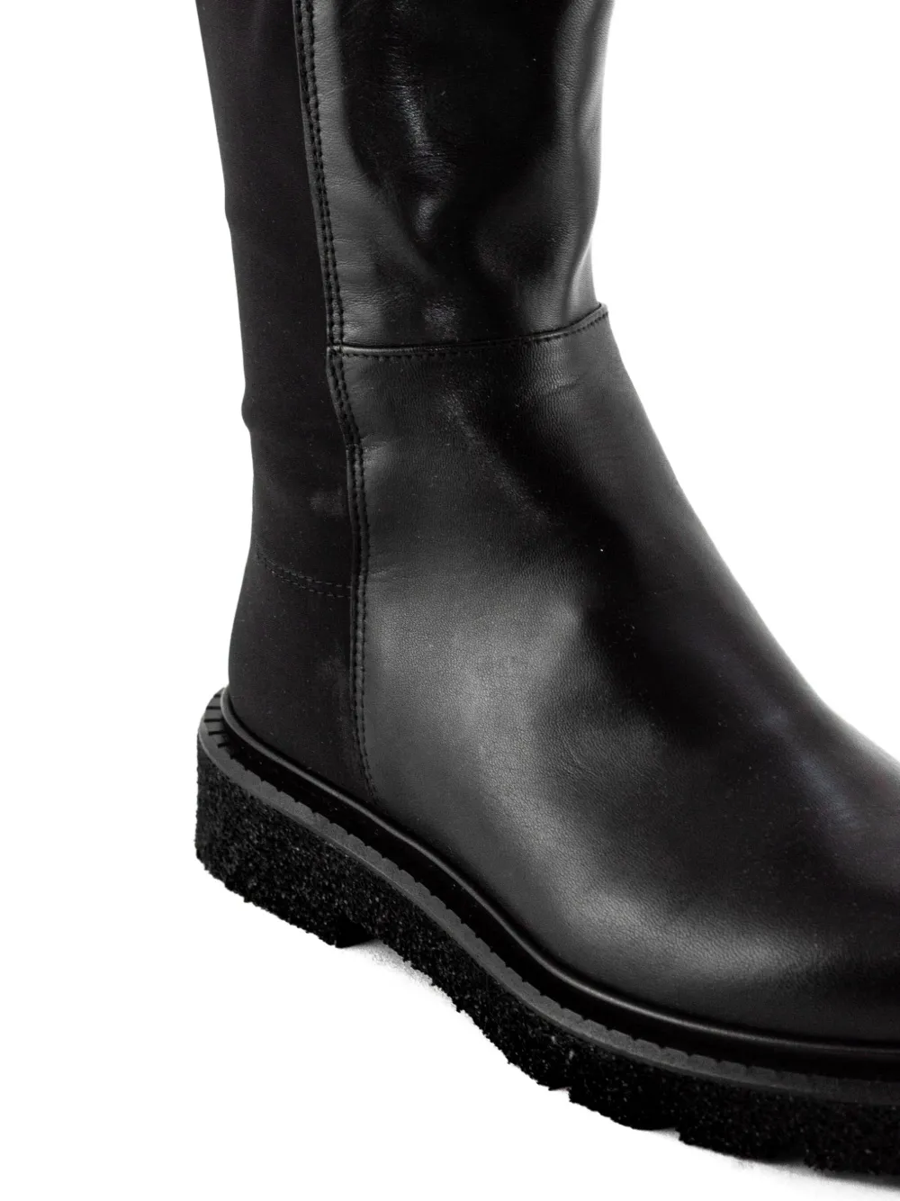 GUGLIELMO ROTTA elastic-insert leather boots Black