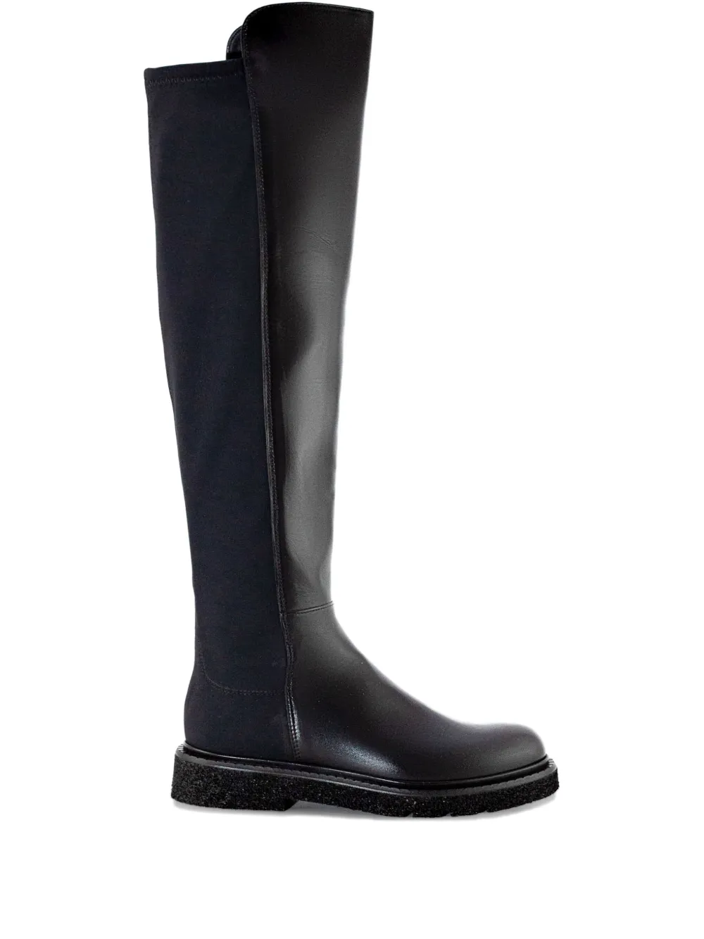 GUGLIELMO ROTTA elastic-insert leather boots Black