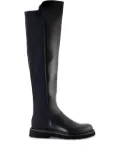 GUGLIELMO ROTTA elastic-insert leather boots - Black