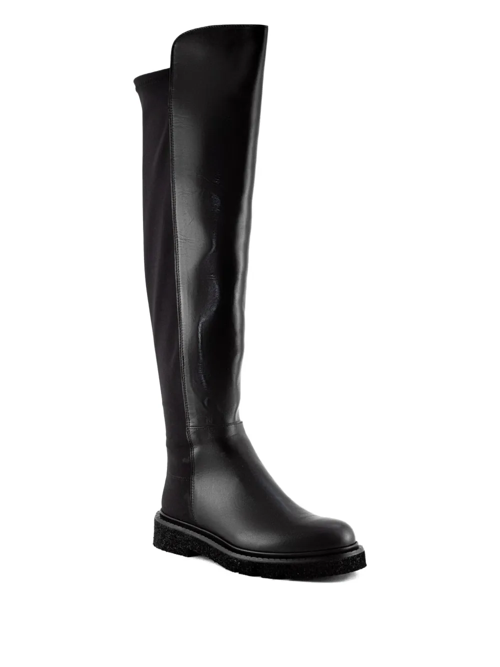 GUGLIELMO ROTTA elastic-insert leather boots Black