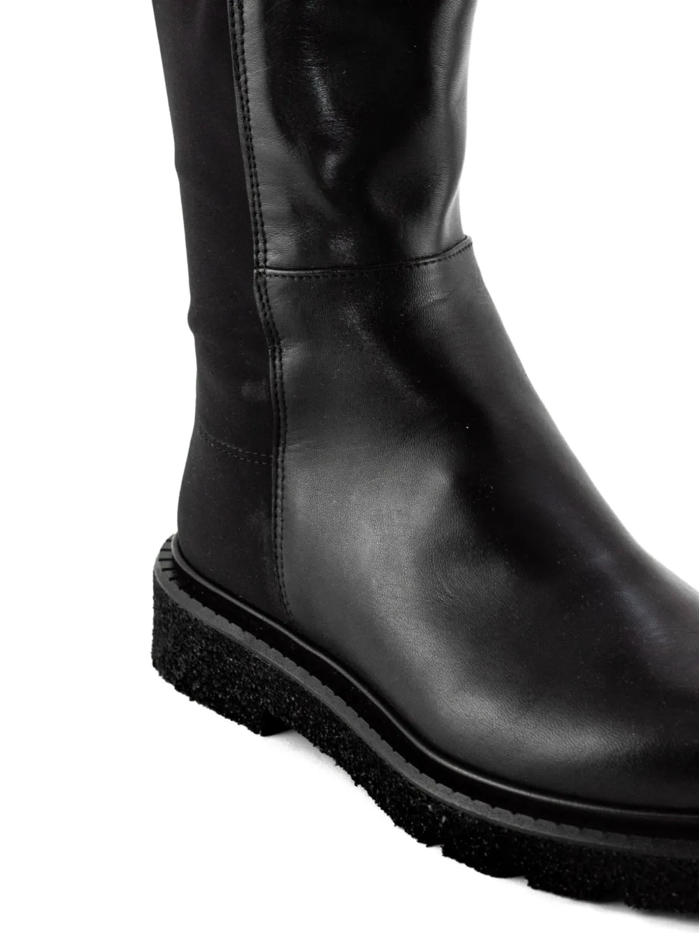 GUGLIELMO ROTTA elastic-insert leather boots Black