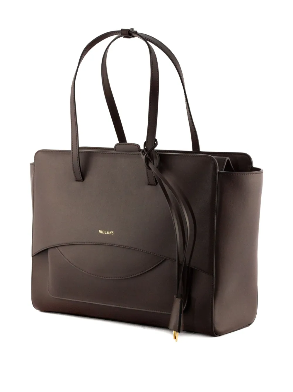 HIDESINS large Flap tote bag - Bruin