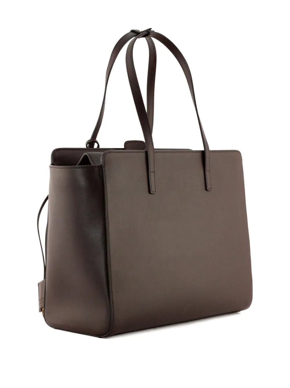 Hidesins Large Flap Tote Bag In Brown