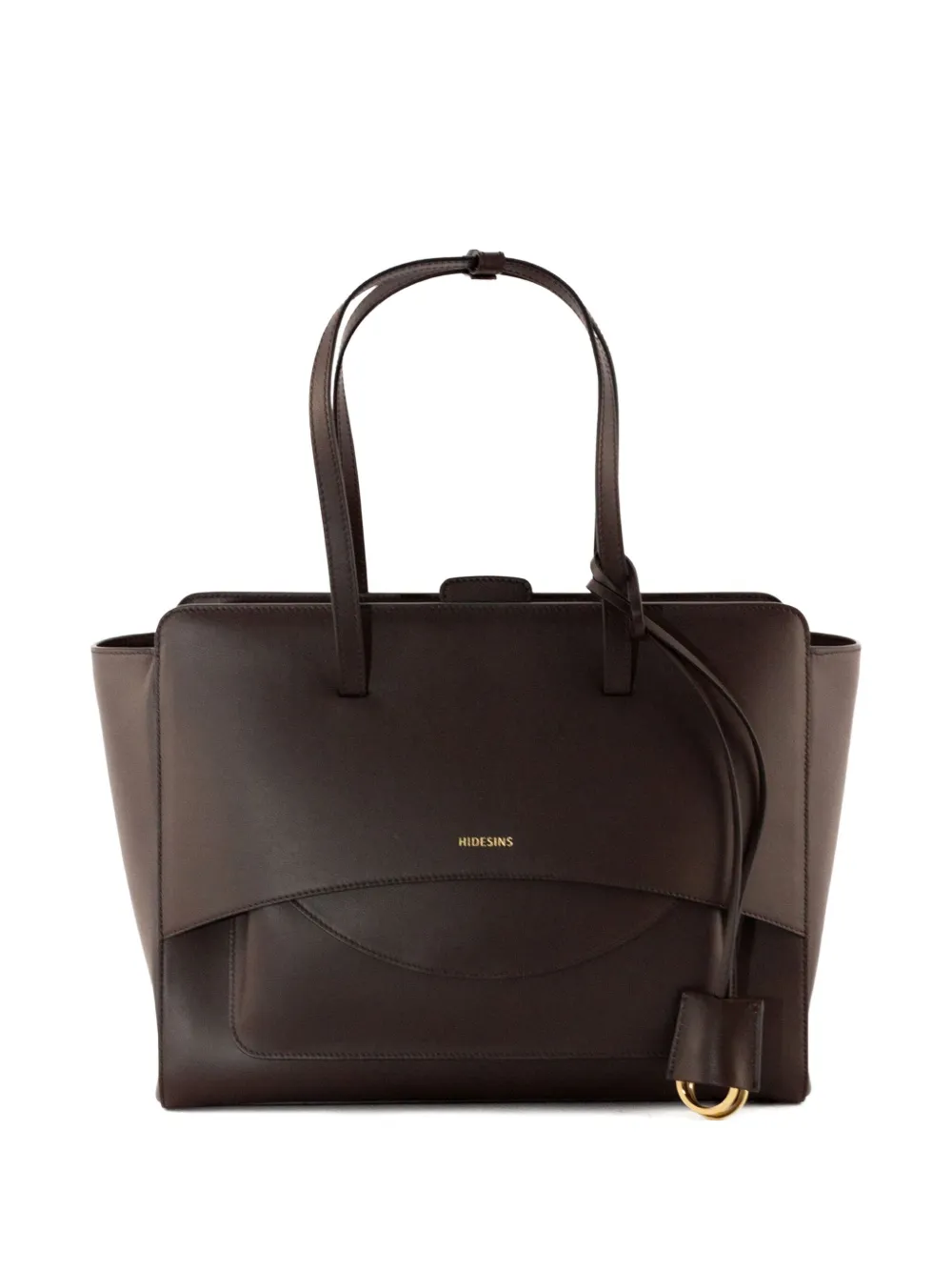 Hidesins Large Flap Tote Bag In Brown