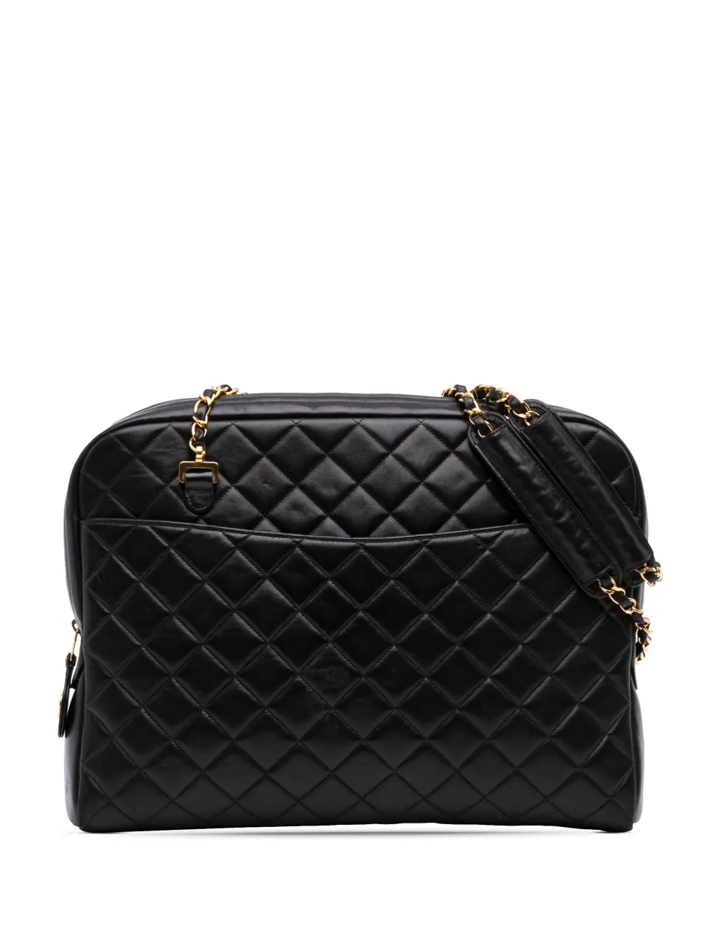 CHANEL Pre-Owned 1996-1997 マトラッセ ラムスキン ショルダーバッグ - ブラック CHANEL Pre-Owned 1996-1997 マトラッセ ラムスキン ショルダーバッグ - ブラック